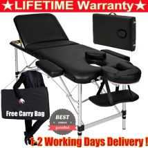 3-teiliger Aluminiumrahmen, leichte, tragbare Massageliege, Spa-Reiki-Liege, Wimpern-Schönheitsliege