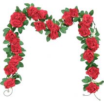 3-teiliger Künstlicher Rosenkranz Aus Seidenblumen