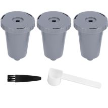 3-teiliges Wiederverwendbares Kaffeekapsel-set Mit Bürste Und Löffel, Kompatibel Mit Keurig
