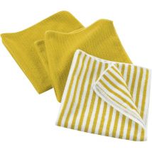 3 Torchons microfibre Cuistot Jaune