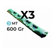 3 Tubolari Salsicciotti in pvc Rinforzato AntiVento AntiRibaltamento per Telo di Copertura Invernale per Piscina - mt. 3 da 600 Gr / Mq - 6