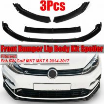 3 uds coche frente labio barbilla parachoques Spoiler divisores cuerpo desmontable Kit para vw Golf MK7 MK7.5 2014 2015 2016 2017 (3 colores)