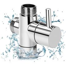 Soniatkia - tonchean Pommeau de douche,Robinet de douche Splitter Splitter 3 voies robinet de douche pommeau de douche commutateur un convertisseur à