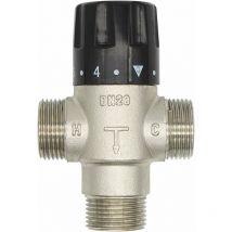 Dewdat - 3 Way Thermostatic Mixer Faucet 3/4 Inch DN20 For Bath Shower Kitchen Faucet (3/4 Inch, DN20)