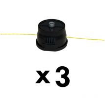 3 x cabezales para desbrozadora Gt Elec