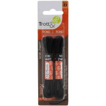 3 x lacets ronds noirs cm 75 2 paires