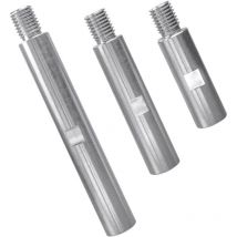 3 x M14 Stainless Steel Angle Grinder Extension Rod Angle Grinder Extension 75 mm 100 mm 140 mm M14 Thread Adapter for Polishing and Grinding Tools