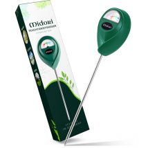 3 x Midori Boden-Feuchtigkeitsmesser Messgerät Hydrometer Pflanzen Grün 17,5 cm Sonde