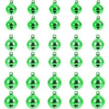 30 cloches de Noël à suspendre pour la fabrication de bijoux - Vert