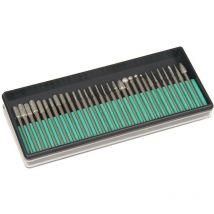 Silverline - Fresas diamantadas para herramienta rotativa, 30 pzas Vástago: 3,17 mm