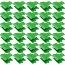 30 Gewächshaus-Folienklemmen, Gewächshaus-Befestigungselemente, 11 mm Gewächshaus-Clip, Pflanzen-Clips, Kunststoff-Netz-Tunnel-Reifen-Clip, für