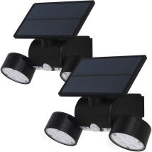 30 Led Solar Lights Outdoor Waterproof Ip65, Solar Spotlight With Motion Sensor, Wireless Solar Wall Light Security Lamp For Garden, Garage, Yard, Sta