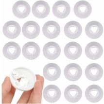 Debuns - 30 Pcs Cache-Tuyau,Colliers De Pipe Couvercles De Tuyaux De Radiateur En Plastique Pour Tuyau, Rosaces De Recouvrement Pour Cacher Les