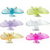 Trimec - 30 pcs Orchidée papillon Clips, clips pour plantes, jardin support Clips mignon Fleur Clips