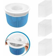 30 Pièces Pool Skimmer Socks, Chaussettes D'Écumeur De Piscine Perfect Filter Savers Pour Panier De Skimmer De Filtre, Doublure D'Écran En Maille 