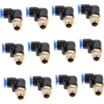 30 Pièces Raccords instantanés pneumatiques connecteurs de tuyaux bouchon de raccords de compresseur d'air accessoire compresseur à air raccords de