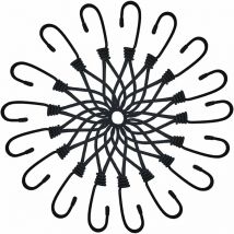 Memkey - 30 Pièces Tendeurs Elastique avec Crochets, 16cm Elastiques Sandows, Sandow Elastique pour Fixation Bache, Camping, Tente, Pavilion