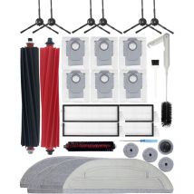 Roborock - 30 piezas de accesorios para aspiradora robot S8 Maxv Ultra (repuestos para S8 Max Ultra): 2 cepillos principales, 6 cepillos laterales, 4