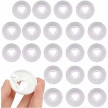 Shining House - 30 Stück Rohrabdeckungen, Rohrschellen, Kunststoff-Heizkörperrohrabdeckungen für Rohre, Abdeckrosetten zum Verstecken von