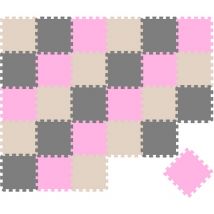 27 Teile Baby Kinder Puzzlematte ab Null - 30x30 Puzzle Spielmatte Krabbelmatte