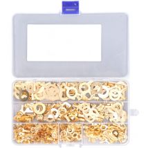 300 cosses à anneau en laiton M5 M6 M8 M10 Kit de connecteur de fil pour connexion d'équipement,DUBUNS