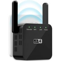 Pyygy - 300 Mbit/s WLAN-Repeater 2,4 gb, 1 RJ45-Netzwerkanschluss, kabelloser Internet-Signalverstärker, ultrakompakter WLAN-Extender, einfach zu