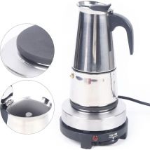 300 ml Portable Espresso Cafetière Moka Pot En Acier Inoxydable avec Cuisinière Électrique Filtre Percolateur Café Brasseur Bouilloire Pot