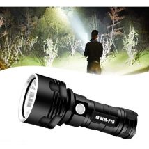 Beijiyi - 30000-100000 Lumen High Power led Waterproof Flash Light Lamp, Rechargeable Flashlight Pocket Size Ultra Bright, Handheld Searchlight for