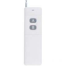 Start - 3000m longue portee distance haute puissance 2CH telecommande portable porte-cles emetteur 2 ch rf 433 MHz, blanc 2