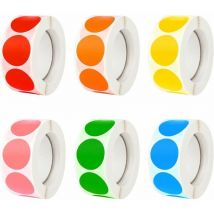 Debuns - 3000Pcs Gomettes Gommette Autocollante Ronde Autocollantes étiquette Ronde Autocollant de couleur étiquettes Rondes Autocollantes Pour
