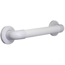 Pepte - 300mm Grab Bar Rail White Straight Perforated 32mm