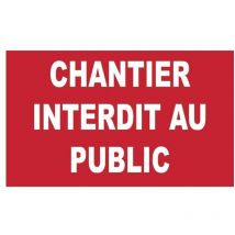 Novap - Schild Baustelle für die Öffentlichkeit verboten - Starr 330 x 200 mm 4160665