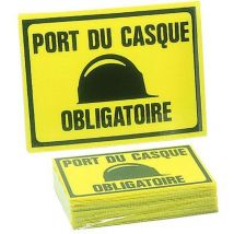 Novap - Satz von 25 Schildern Helmtragepflicht - 300 x 200 mm 4304342