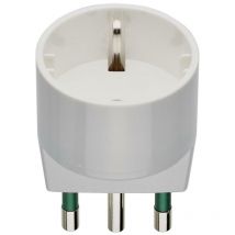 Adaptateur Vimar fiche s17 + prise p30 blanc - 00303.b