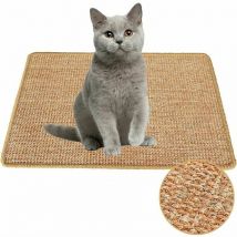 3040cm)Tapis à Gratter pour Chat, Tapis à Gratter en Sisal Naturel Grattoir Tampon à Gratter pour Animaux de Compagnie Antidérapant pour Chat Jouet