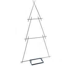 Spetebo - Deisgn Metall Tannenbaum schwarz - 148 cm - Deko Baum für Zierschmuck - Weihnachten Advent Ständer Dekoration zum Beschmücken