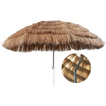 Spetebo - Hawaii Strandschirm mit Knick-Gelenk - ø 165 cm - Sonnenschirm Gartenschirm Balkonschirm