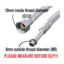 30cm Tuyau Flexible d'Alimentation Pour Robinet 1/2 x M8x1