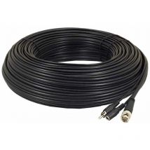 30M bnc Cable + dc Power with rca Audio Connectors