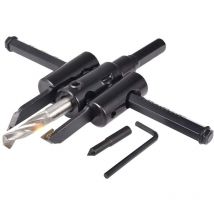 30mm à 120mm Cercle Réglable Cutter Scie Kit, Foret Pour Cloison Sèche En Bois Scie Coupe Ronde, Travail Du Bois Trou Trous diy Outils