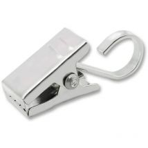 30PCS Stainless Steel Small Curtain Clips with Hook Heavy-Duty Hanging Clamps for Photos Bedroom Bathroom Home Decoration Outdoor Party Wire Holder