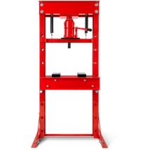 Eberth - 30T Prensa hidráulica de taller (30 toneladas de fuerza de prensado, incluye 2 soportes de prensa, altura de trabajo ajustable en 7