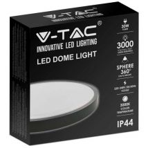 VT-8630B-RD Plafoniera led 30W IP44 rotonda nera 360° design moderno 6500K - sku 7641 - V-tac
