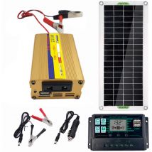 Lifcausal - 30W Polycrystal Solar Panel Flexible Solar Panel For Camping Car Traveling Outdoor Emergency Power Accessory