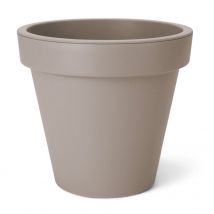 Spetebo - Kunststoff Pflanzkübel S Klein - 30 Cm/beige - Blumenkübel Rund Für Außen Und Innen - Garten Pflanztopf Blumentopf Pflanzgefäß