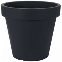 Spetebo - Kunststoff Pflanzkübel xxl groß - 58 cm/anthrazit - Blumenkübel rund für Außen und Innen - Pflanztopf Blumentopf Pflanzgefäß Übertopf