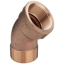 3121 Curva 45° Ø1/2'Maschio Femmina Bronzo - 264208 - Viega
