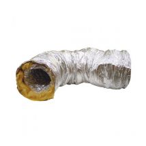RAM - Acoustic Ducting, Ø315mm (12") Flexible Aluminium / Fibrewool, Silent, for Ventilation, Extraction, Air Conditioning. 10 m Supplied compressed