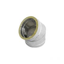 Doppelwandiger 45°-Edelstahlbogen 316L