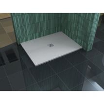 32 mm Duschtasse Stonelook 120 x 90 cm in weiß